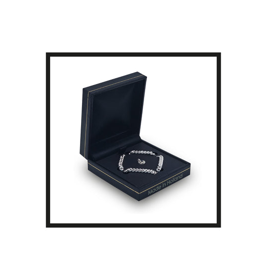 Royal Rolling The Archangel, 925 Sterling Silver, Bracelet, Silver talisman in a Black faux leather box