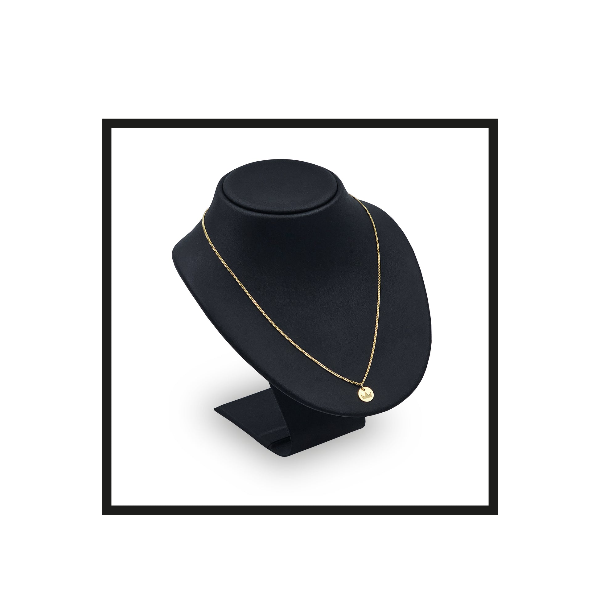 The Benvevolent, Gold Necklace 925 sterling silver, 14k gold pendant & talisman front 