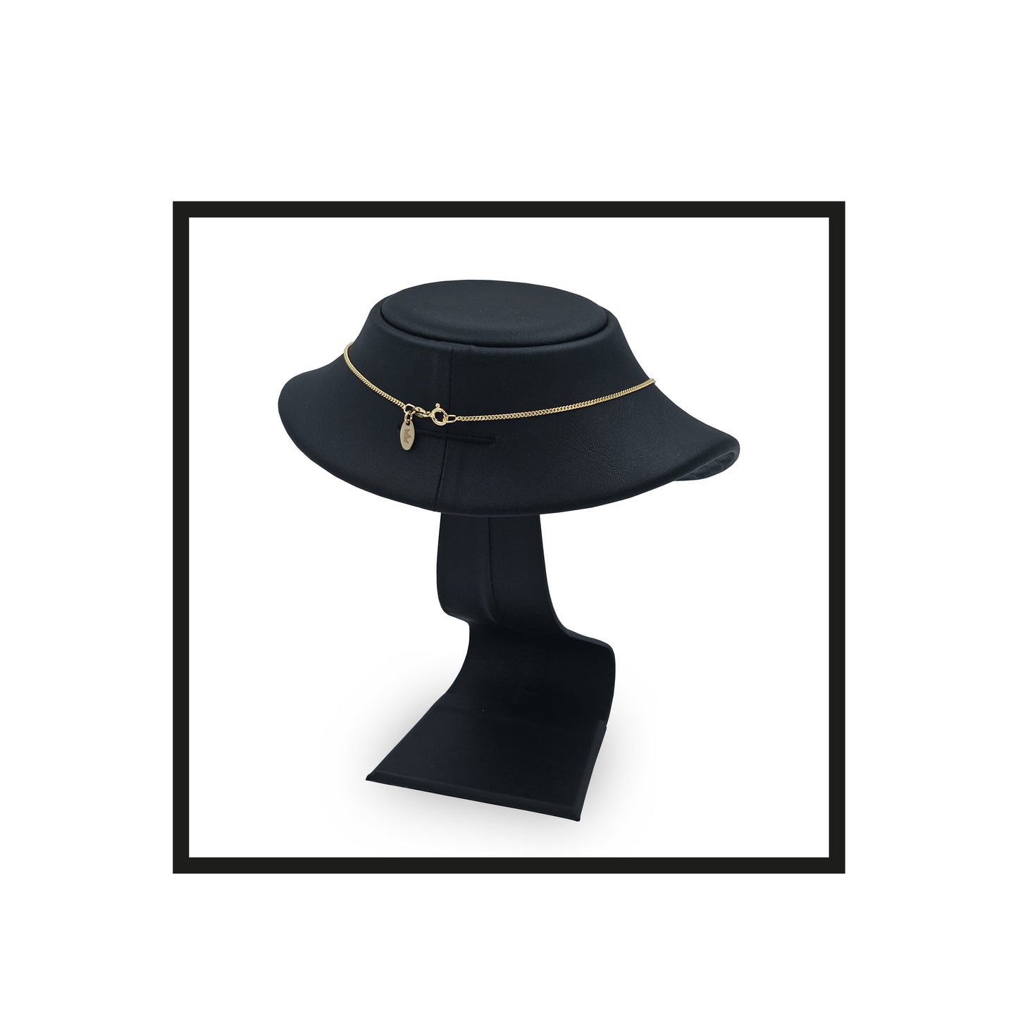 The Benvevolent, Gold Necklace 925 sterling silver, 14k gold pendant & talisman Back