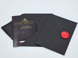 Royal Rolling Gold Member Package | 24K Gold Cone + 24K Gold Rolling Paper + Grinder + Lighter