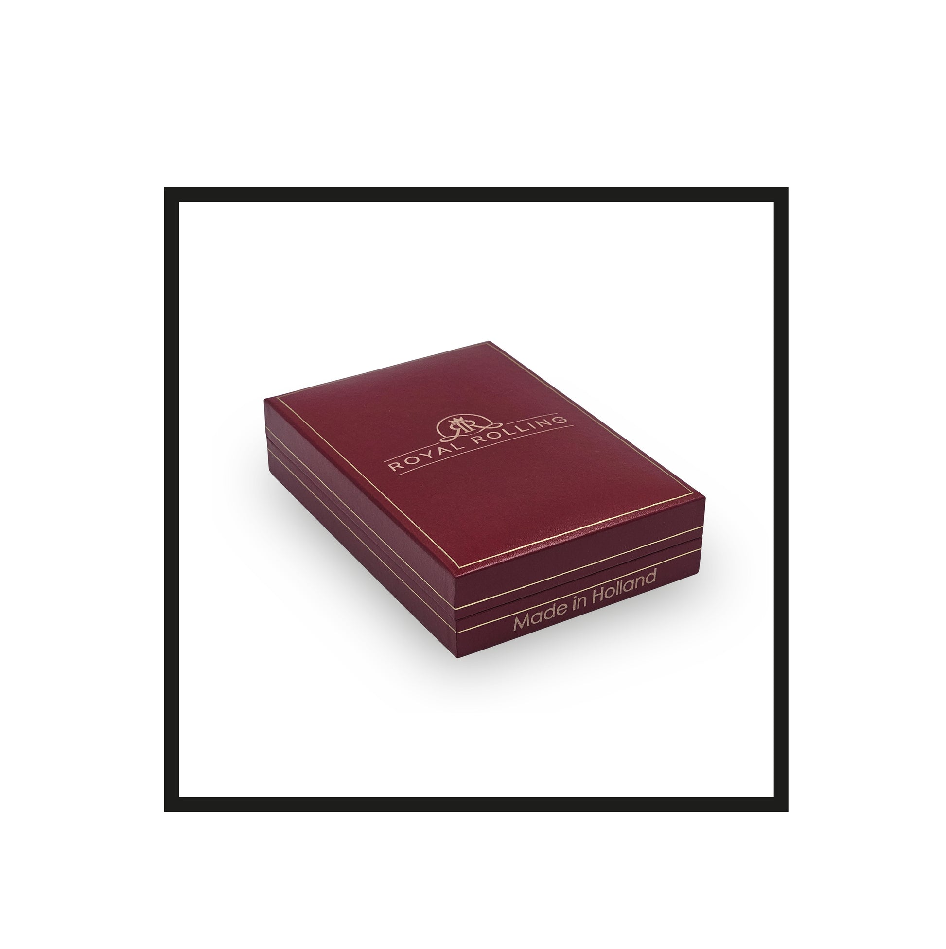 Royal Rolling, Fortuna collection, Valor, Red faux leather box