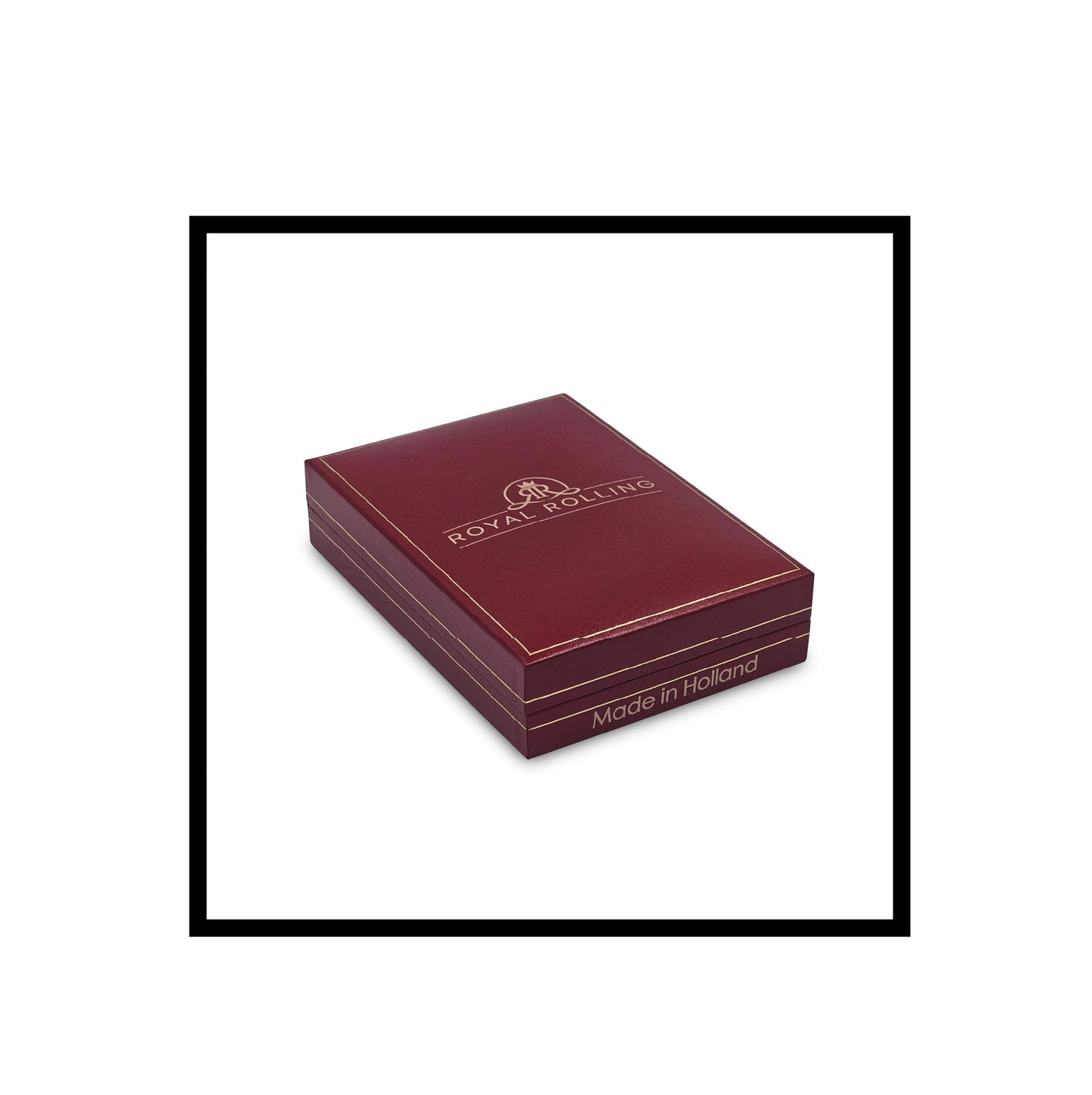 Royal Rolling, Fortuna collection, Valor, Red faux leather box