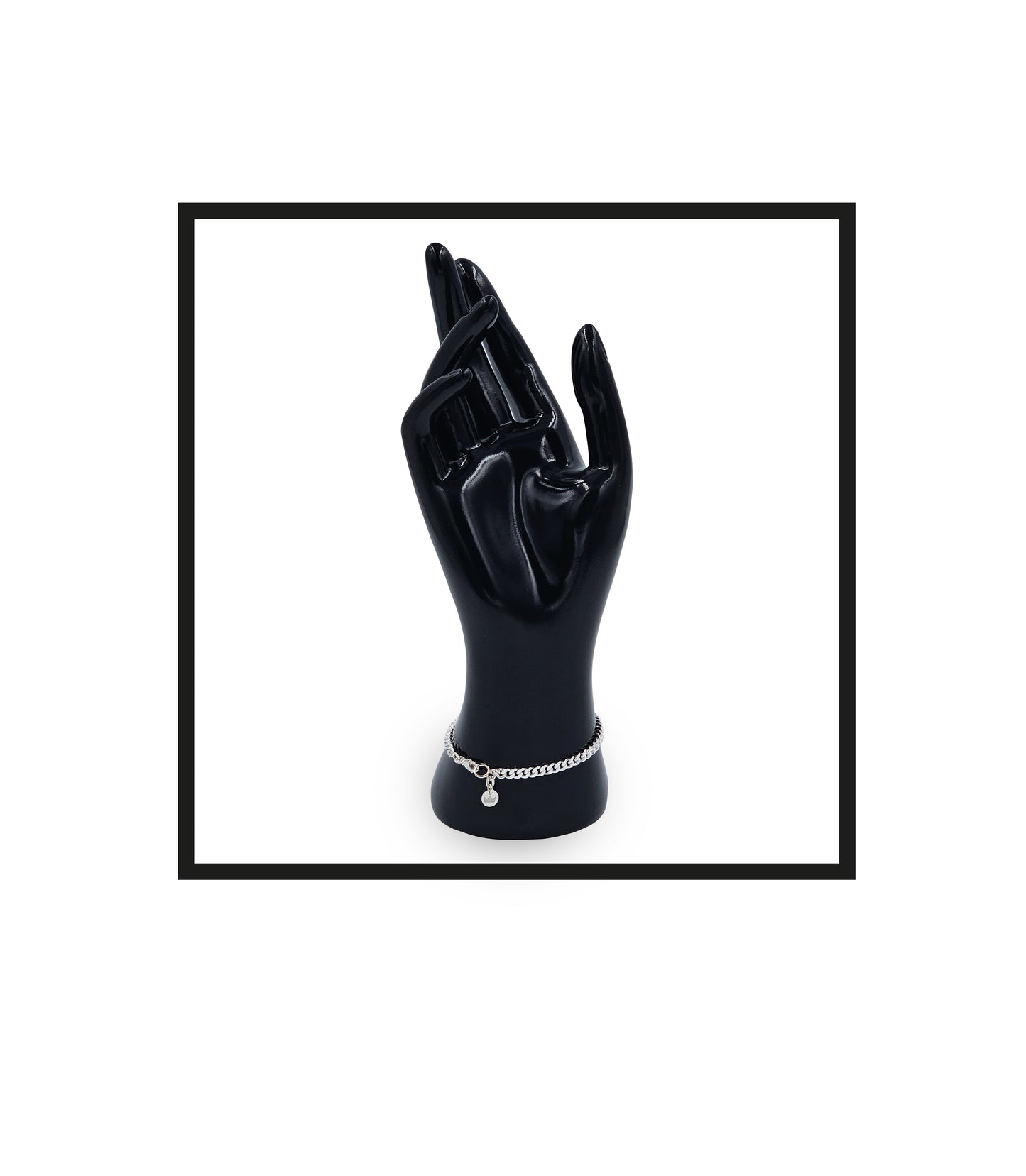 Royal Rolling The Archangel, 925 Sterling Silver, Bracelet on wrist, Silver talisman.