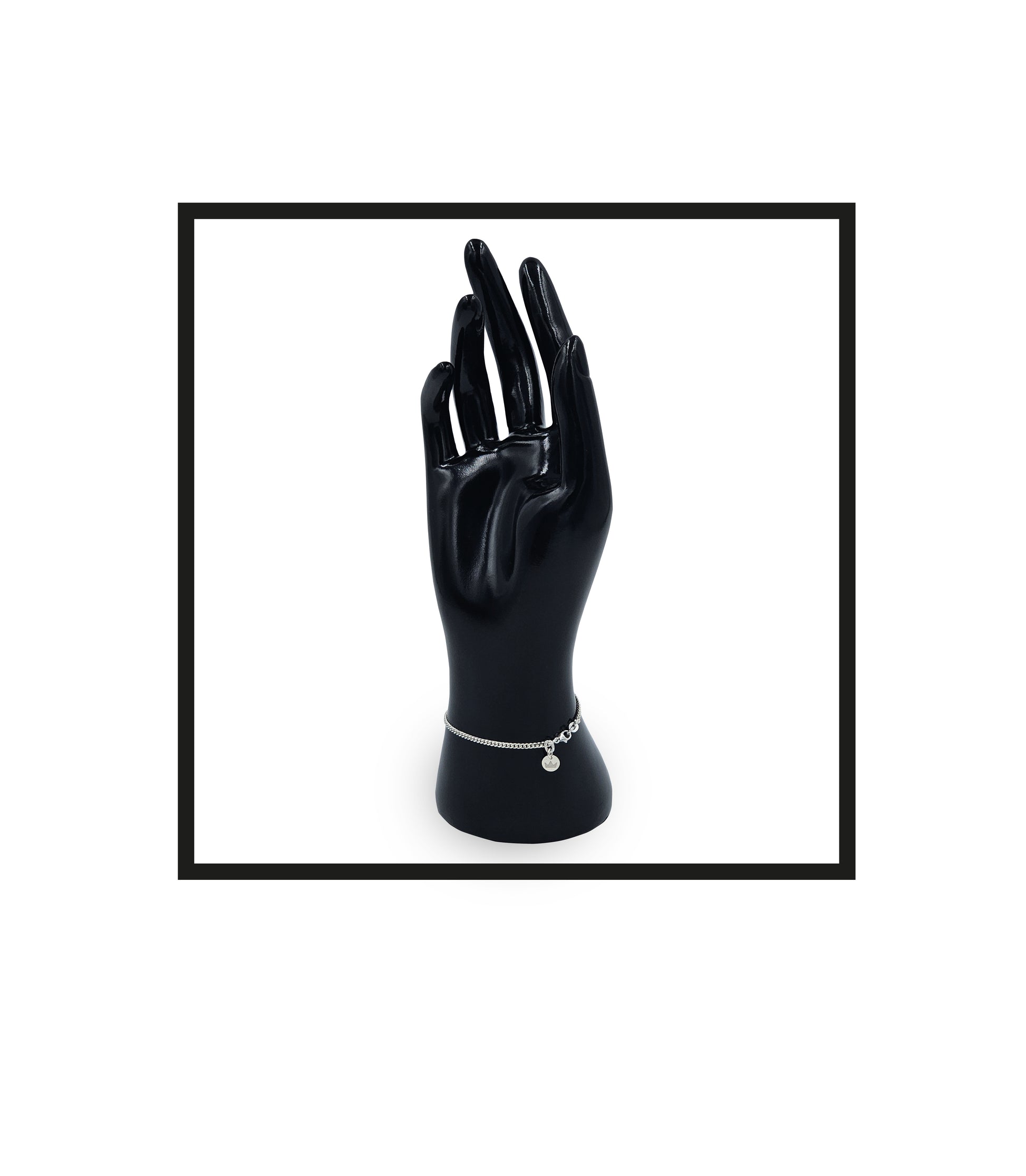 Royal Rolling The Guardian, 925 Sterling Silver, Bracelet on a Wrist, Silver talisman.