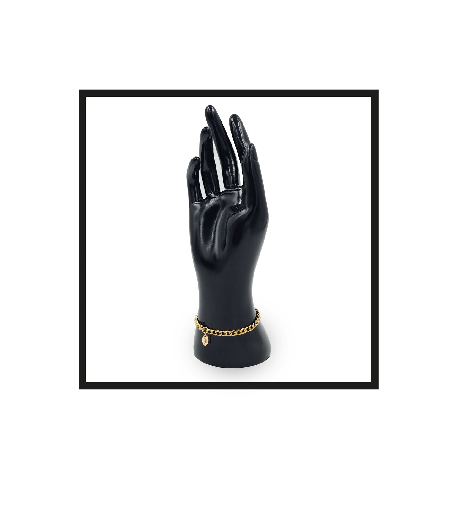 Royal Rolling The Shephard, Gold, Stainless steel Bracelet, on a wrist, Gold-filled talisman.