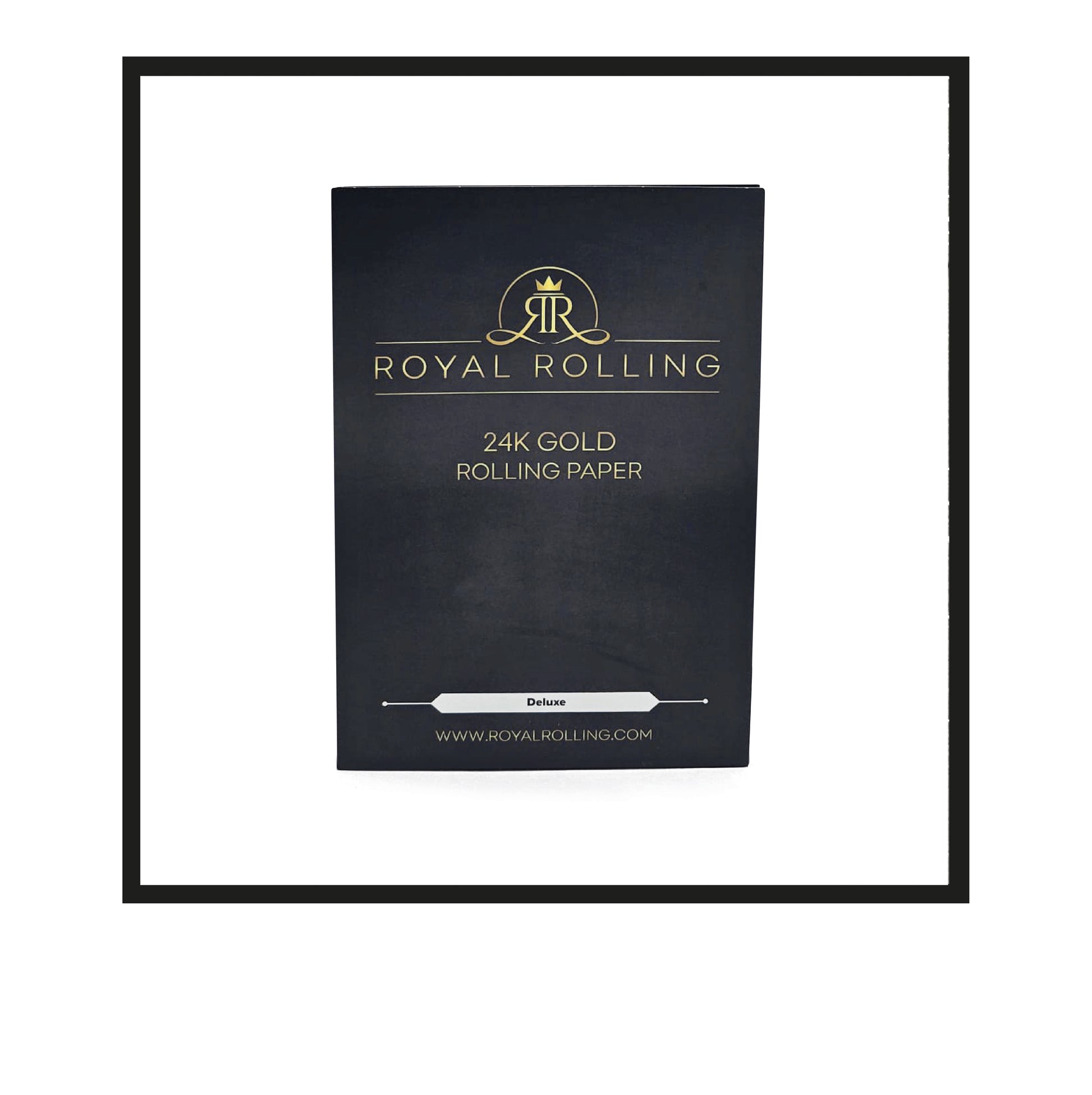 Royal Rolling Cone L made of 24-karat gold in black-and-gold gift envelope, Handmade in Holland (Amsterdam, Alkmaar, Rotterdam, North Holland). Luxury gift with custom packaging. Available in Pure Gold Deluxe Size L, 90mm, out of envelope/packaging Closed