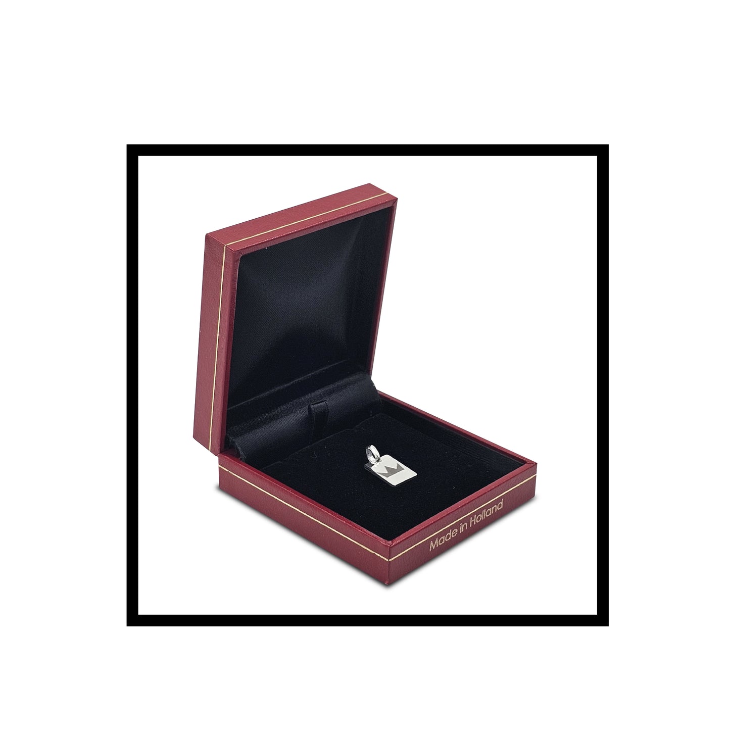 ROYALTY PENDANT SILVER RECTANGLE
