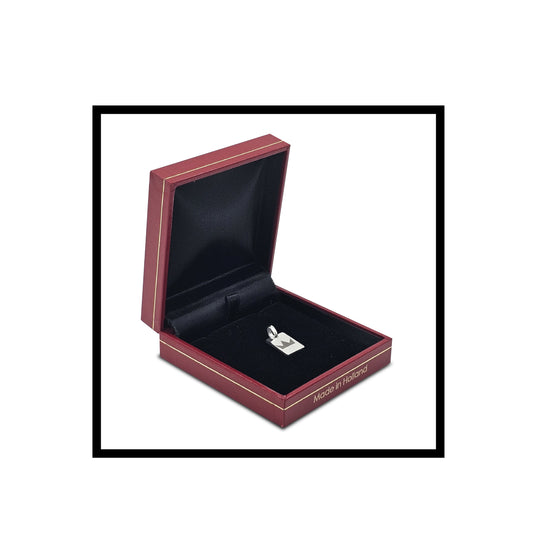 ROYALTY PENDANT SILVER RECTANGLE