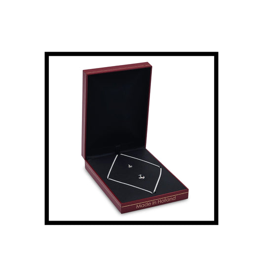 Royal Rolling The Lionheart, Necklace 925 sterling silver pendant & talisman in a Red faux leather box