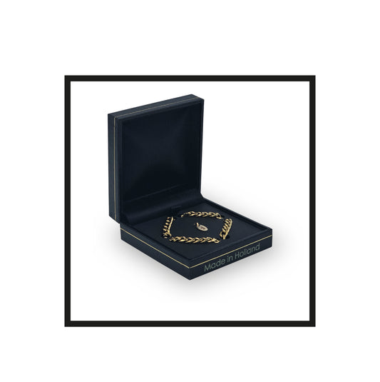 Royal Rolling The Shephard, Gold, Stainless steel Bracelet, Gold-filled talisman in a Black faux leather box