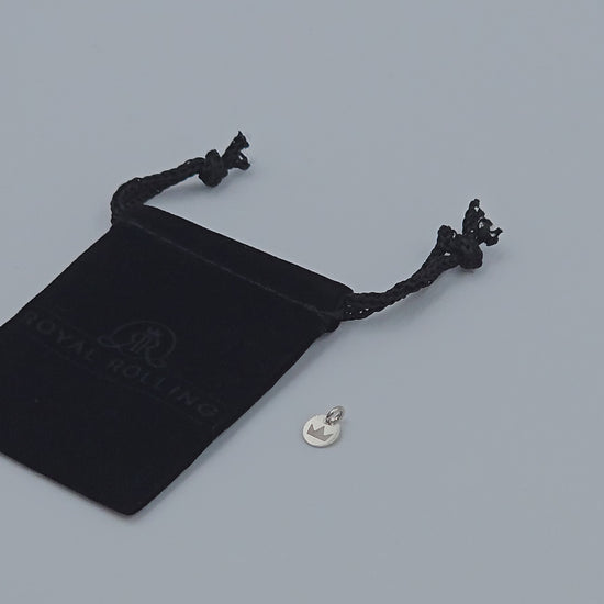 Royal Rolling black velvet pouch with 925 Sterling Silver talisman video 