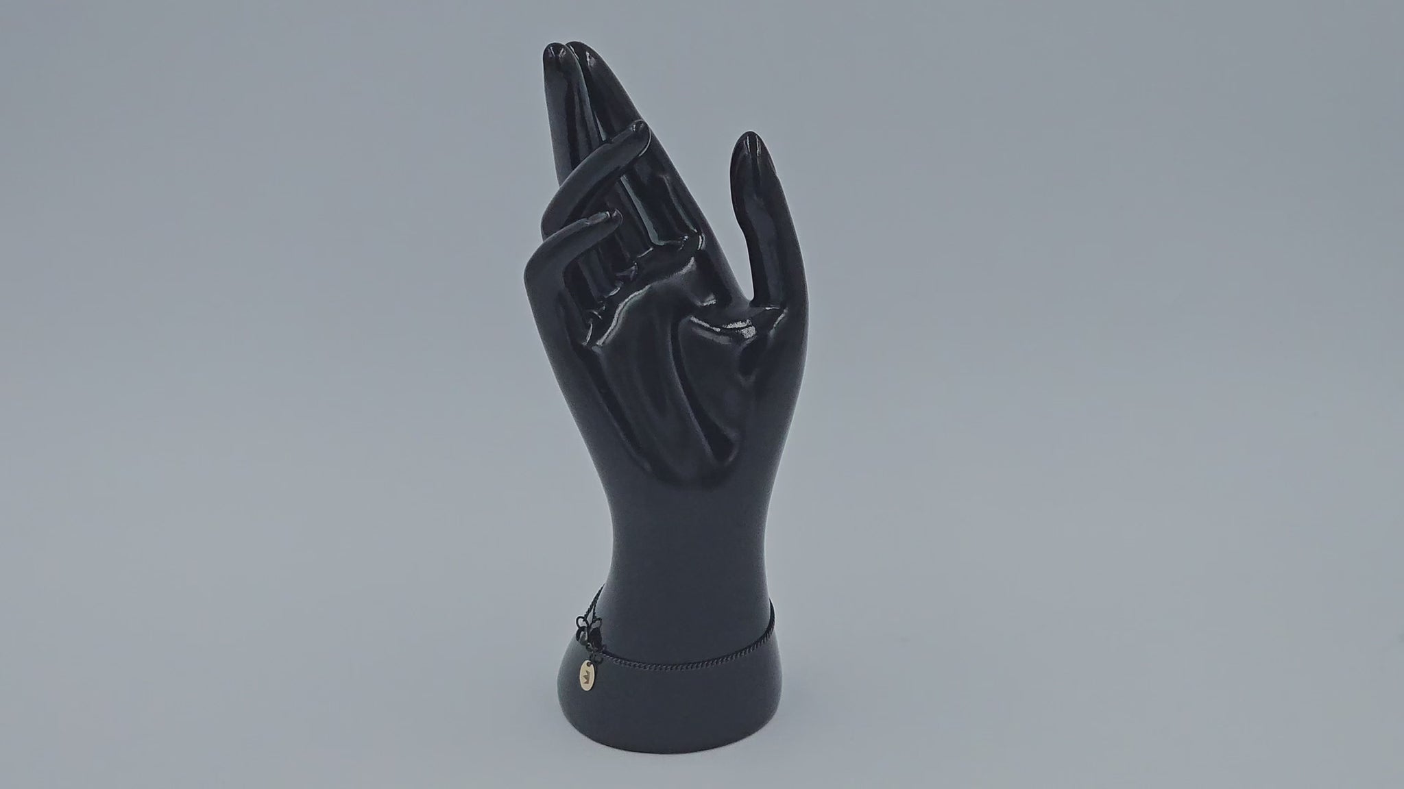 Royal Rolling The Overseer, Black, Stainless steel Bracelet, on a wrist, Gold-filled talisman, video.