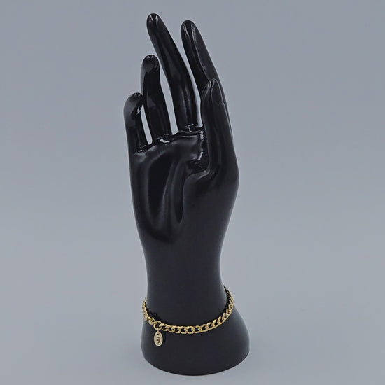 Royal Rolling The Shephard, Gold, Stainless steel Bracelet, on a wrist, Gold-filled talisman, video.