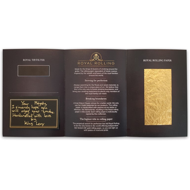 Royal Rolling 24K Gold Paper - Single Deluxe 24K Gold